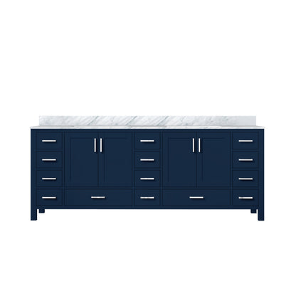 Jacques 84 in. W x 22 in. D Navy Blue Double Bath Vanity