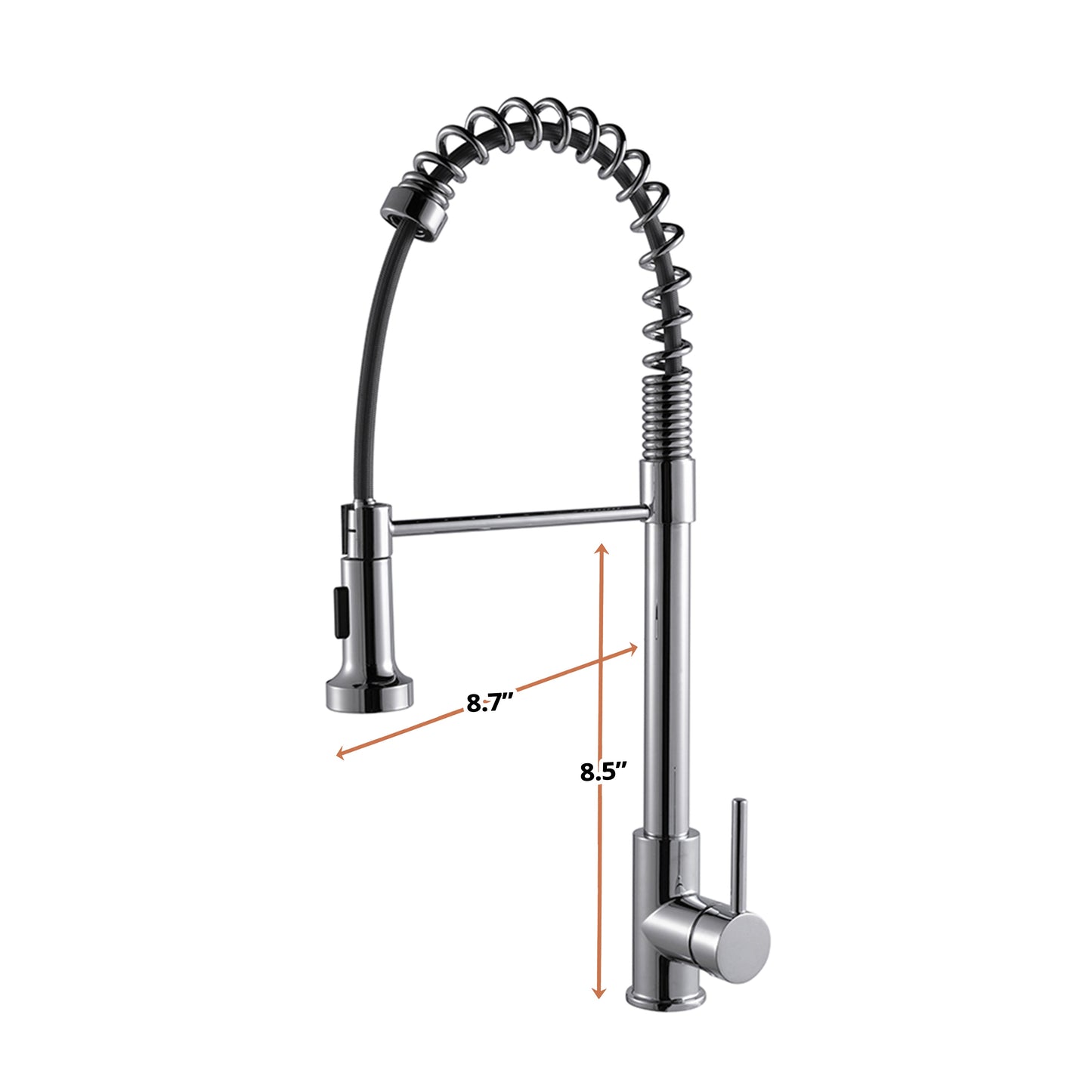 Lanuvio Brass Single-Handle Pull-Down Spray Kitchen Faucet