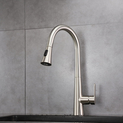 Furio Brass Single-Handle Pull-Down Spray Kitchen Faucet