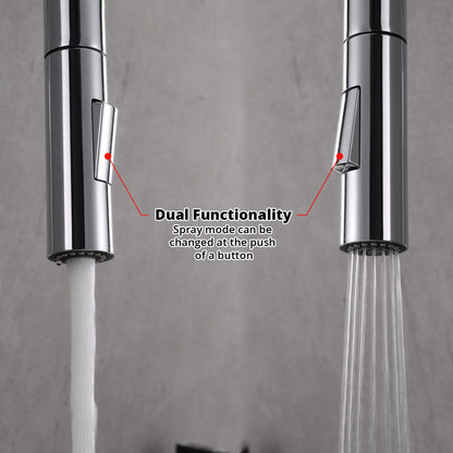 Olivi Brass Single-Handle Pull-Down Spray Kitchen Faucet