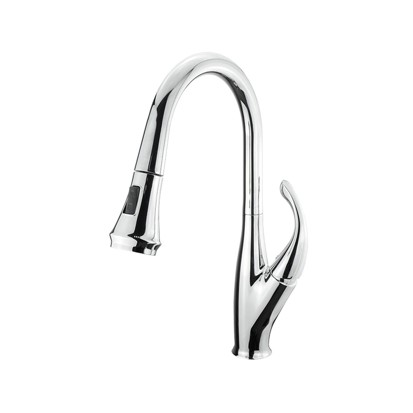 Garbatella Brass Single-Handle Pull-Down Spray Kitchen Faucet
