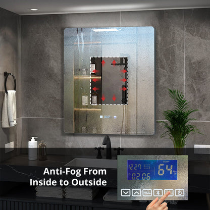 Lugano 30 in. W x 32 in. H LED Bathroom Vanity Mirror