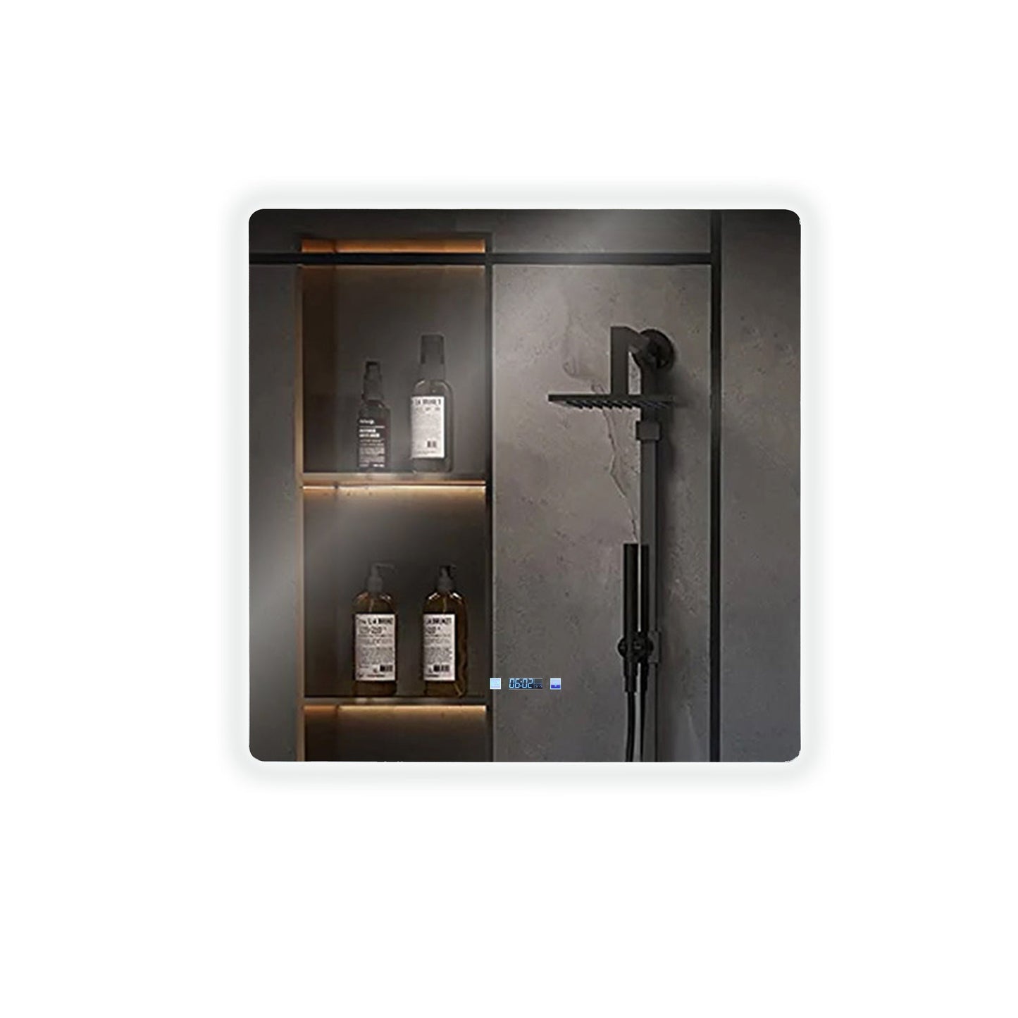 Lugano 36 in. W x 36 in. H LED Bathroom Vanity Mirror