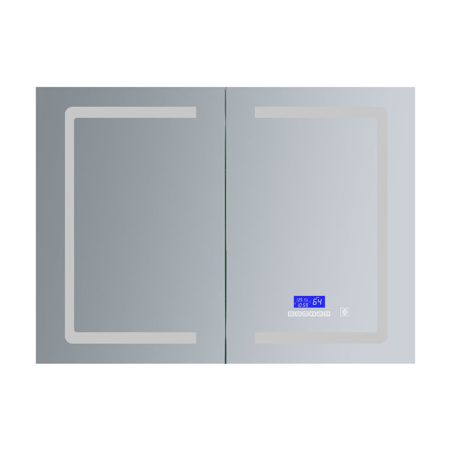 Lesina 40 in. W x 28 in. H Surface-Mount LED Mirror Medicine Cabinet with Defogger