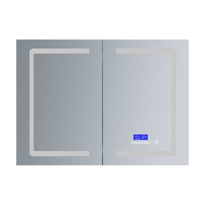 Lesina 40 in. W x 28 in. H Surface-Mount LED Mirror Medicine Cabinet with Defogger