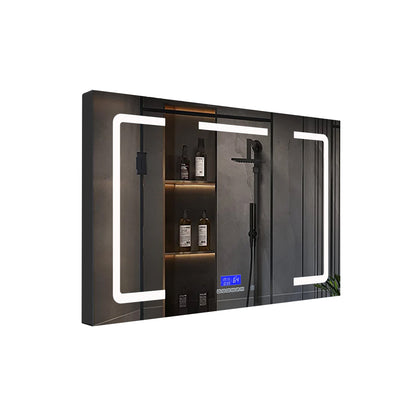 Lesina 48 in. W x 32 in. H Surface-Mount LED Mirror Medicine Cabinet with Defogger