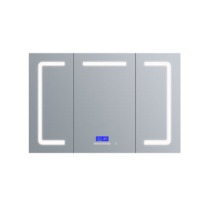 Lesina 48 in. W x 32 in. H Surface-Mount LED Mirror Medicine Cabinet with Defogger
