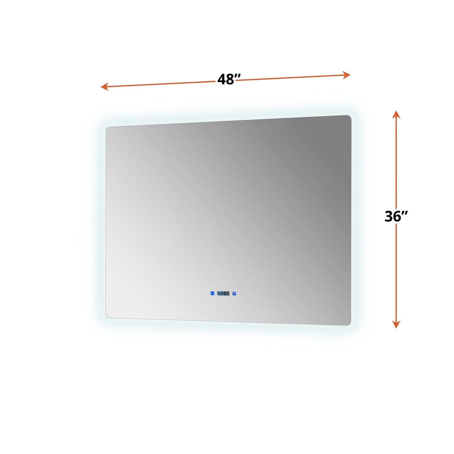 Lugano 48 in. W x 36 in. H LED Bathroom Vanity Mirror