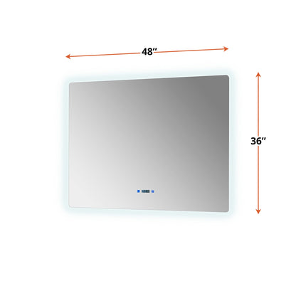 Lugano 48 in. W x 36 in. H LED Bathroom Vanity Mirror