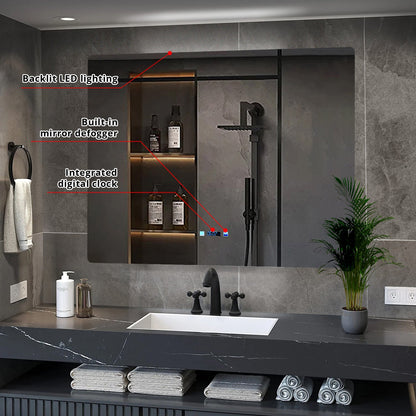 Lugano 48 in. W x 36 in. H LED Bathroom Vanity Mirror
