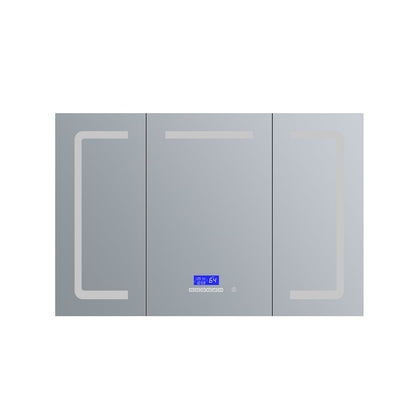 Lesina 48 in. W x 36 in. H Surface-Mount LED Mirror Medicine Cabinet with Defogger