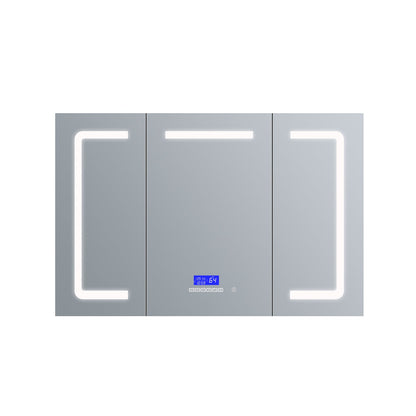 Lesina 48 in. W x 36 in. H Surface-Mount LED Mirror Medicine Cabinet with Defogger