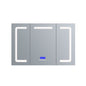 Lesina 48 in. W x 36 in. H Surface-Mount LED Mirror Medicine Cabinet with Defogger