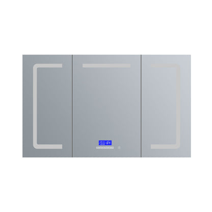 Lesina 60 in. W x 32 in. H Surface-Mount LED Mirror Medicine Cabinet with Defogger