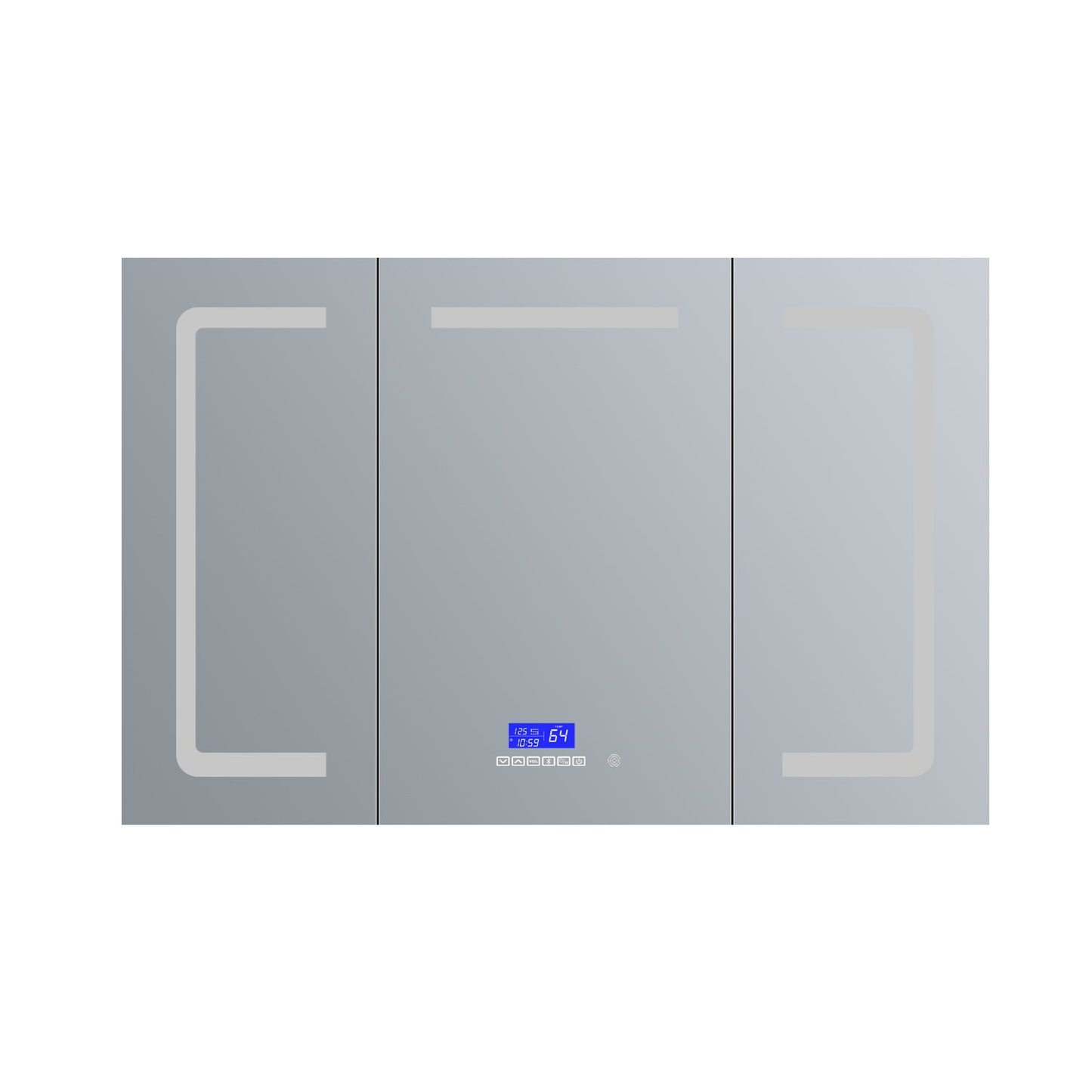 Lesina 60 in. W x 36 in. H Surface-Mount LED Mirror Medicine Cabinet with Defogger