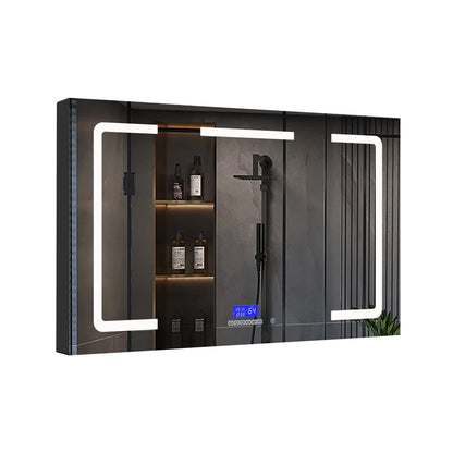 Lesina 60 in. W x 36 in. H Surface-Mount LED Mirror Medicine Cabinet with Defogger
