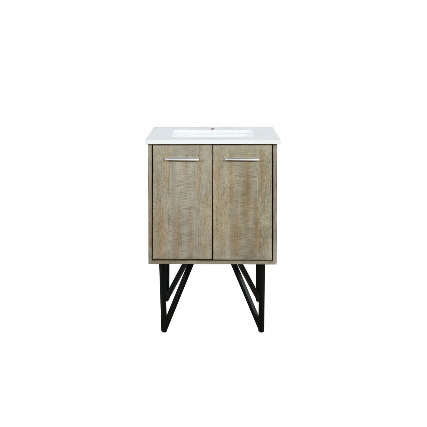 Lancy 24 in W x 20 in D Rustic Acacia Bath Vanity