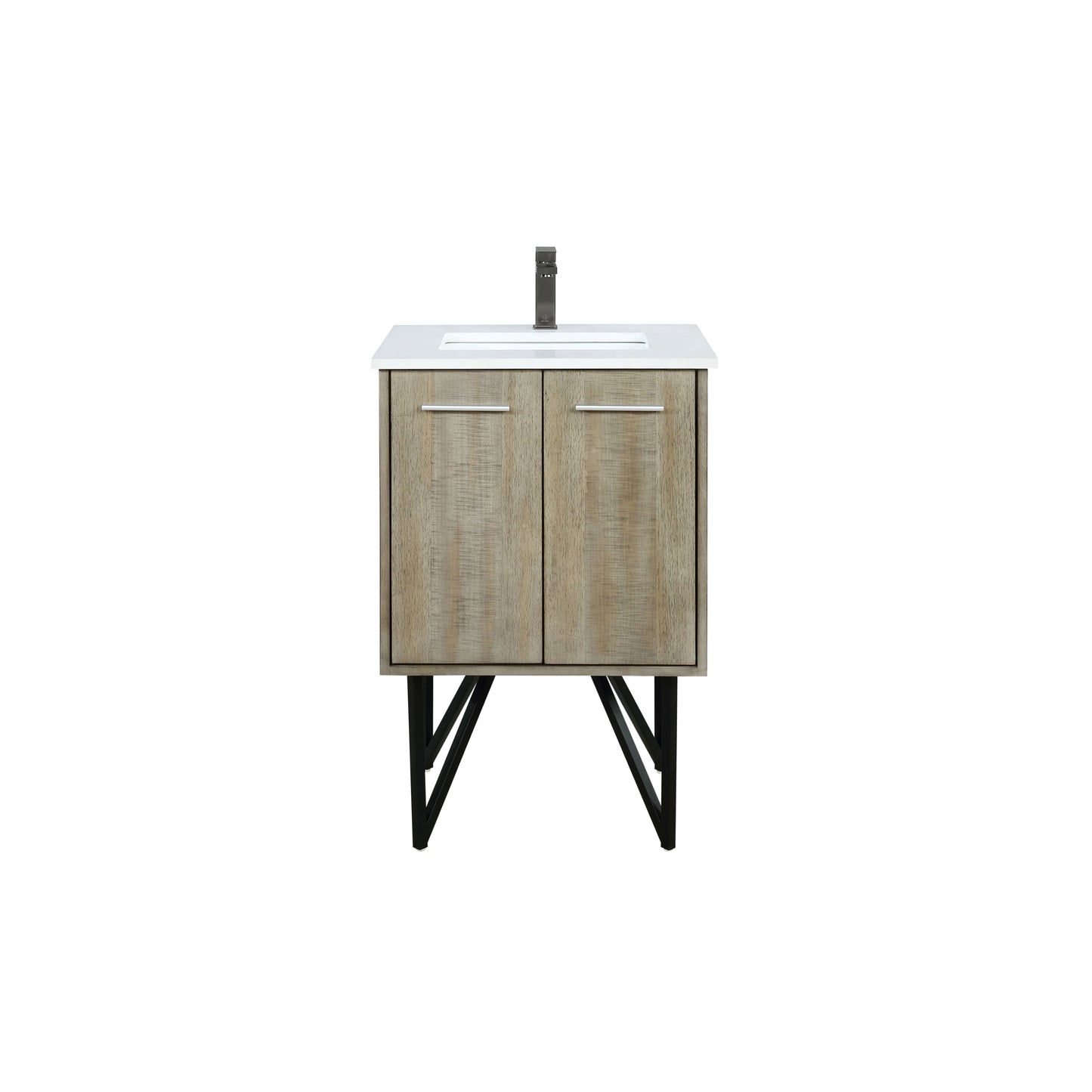 Lancy 24 in W x 20 in D Rustic Acacia Bath Vanity