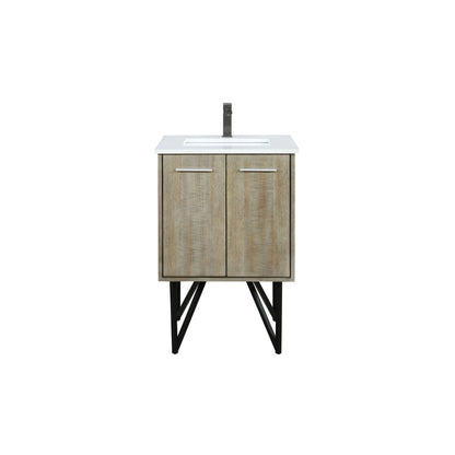 Lancy 24 in W x 20 in D Rustic Acacia Bath Vanity