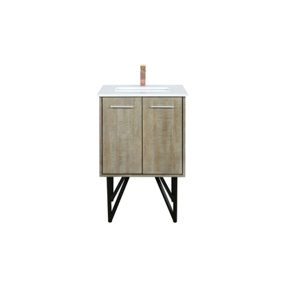 Lancy 24 in W x 20 in D Rustic Acacia Bath Vanity