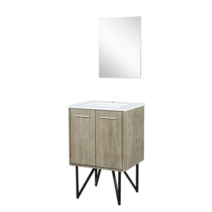 Lancy 24 in W x 20 in D Rustic Acacia Bath Vanity