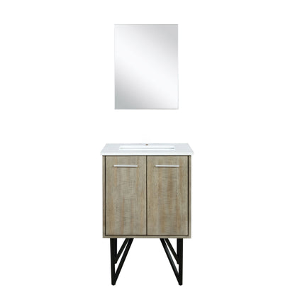Lancy 24 in W x 20 in D Rustic Acacia Bath Vanity