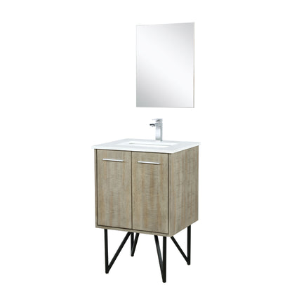 Lancy 24 in W x 20 in D Rustic Acacia Bath Vanity