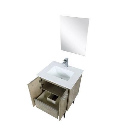 Lancy 24 in W x 20 in D Rustic Acacia Bath Vanity