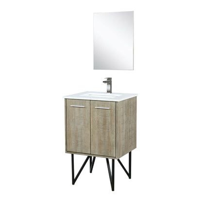 Lancy 24 in W x 20 in D Rustic Acacia Bath Vanity