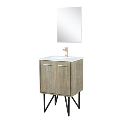 Lancy 24 in W x 20 in D Rustic Acacia Bath Vanity