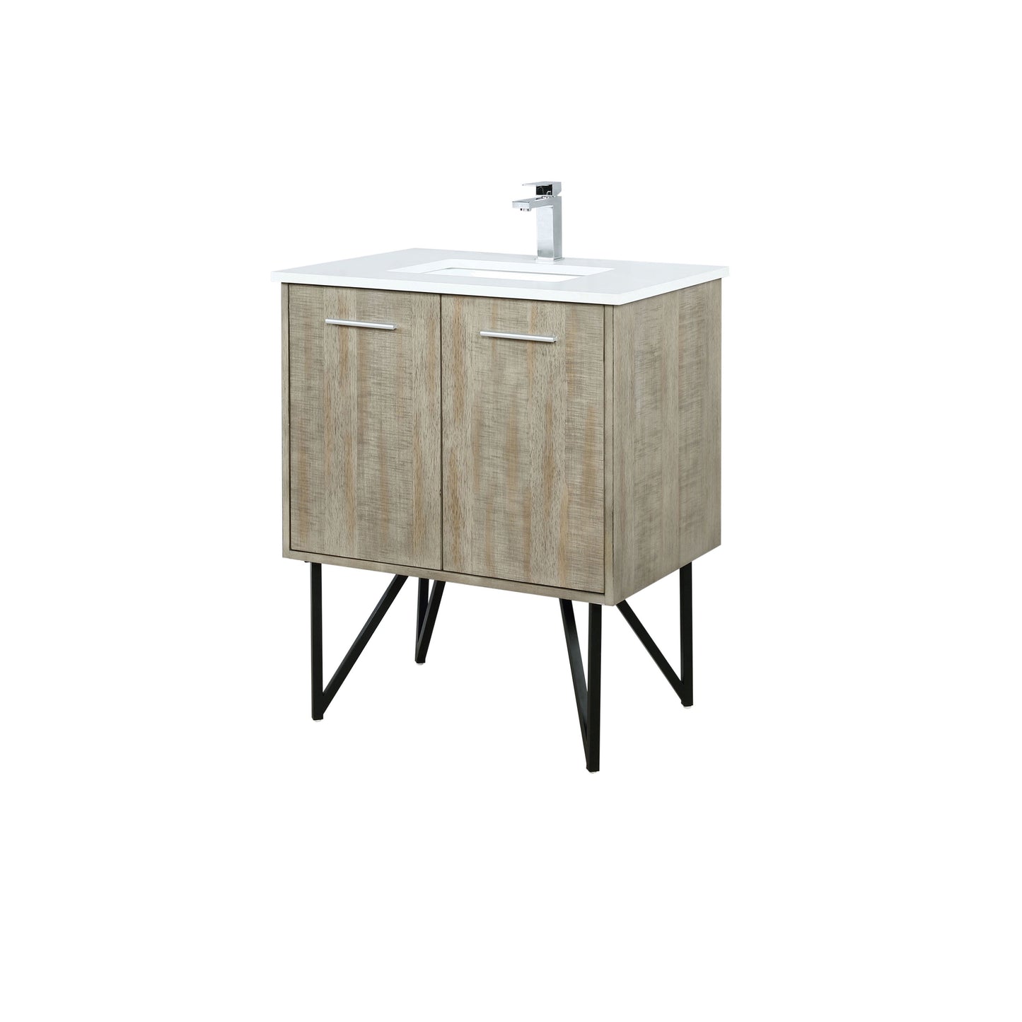 Lancy 30 in W x 20 in D Rustic Acacia Bath Vanity