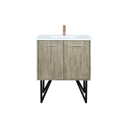 Lancy 30 in W x 20 in D Rustic Acacia Bath Vanity