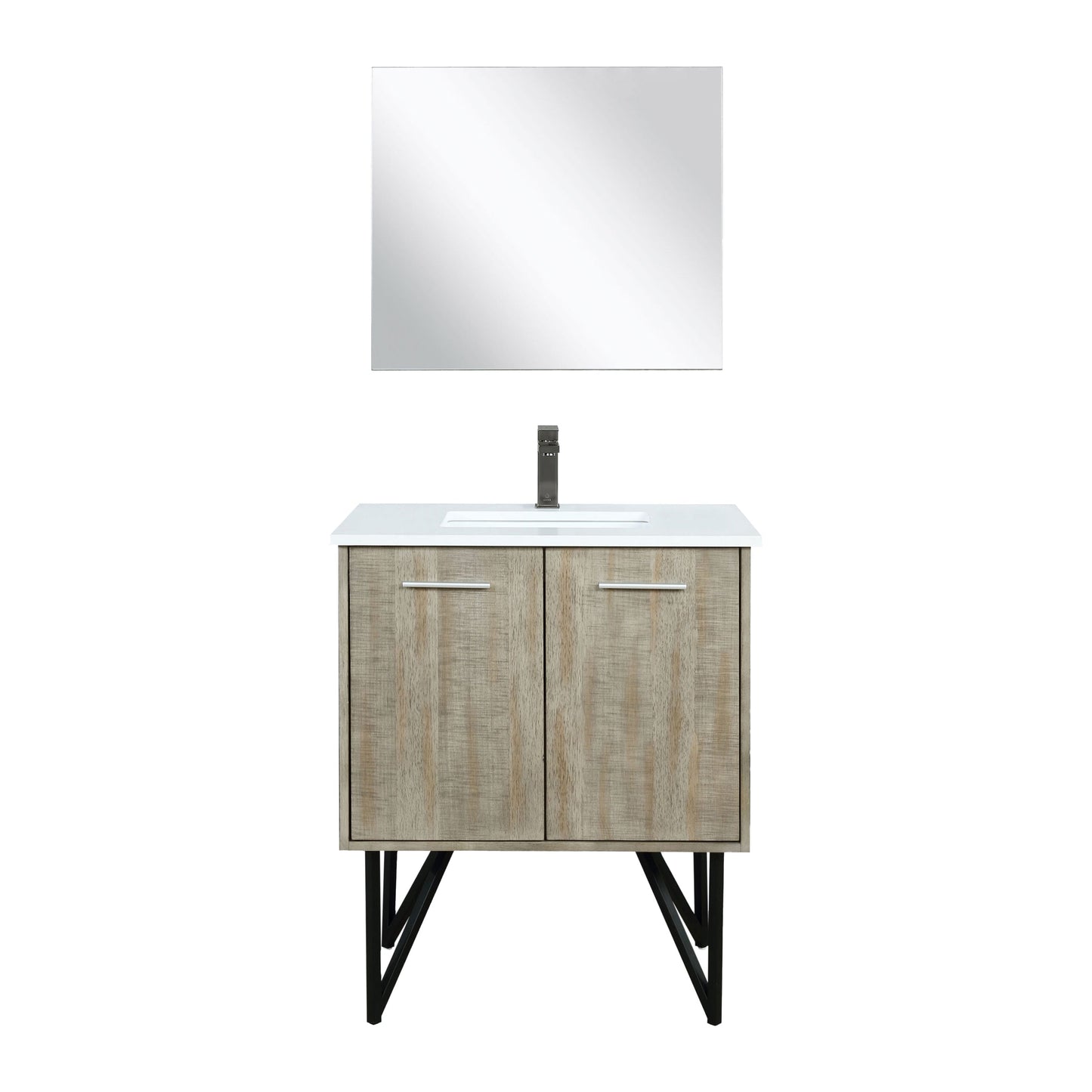 Lancy 30 in W x 20 in D Rustic Acacia Bath Vanity
