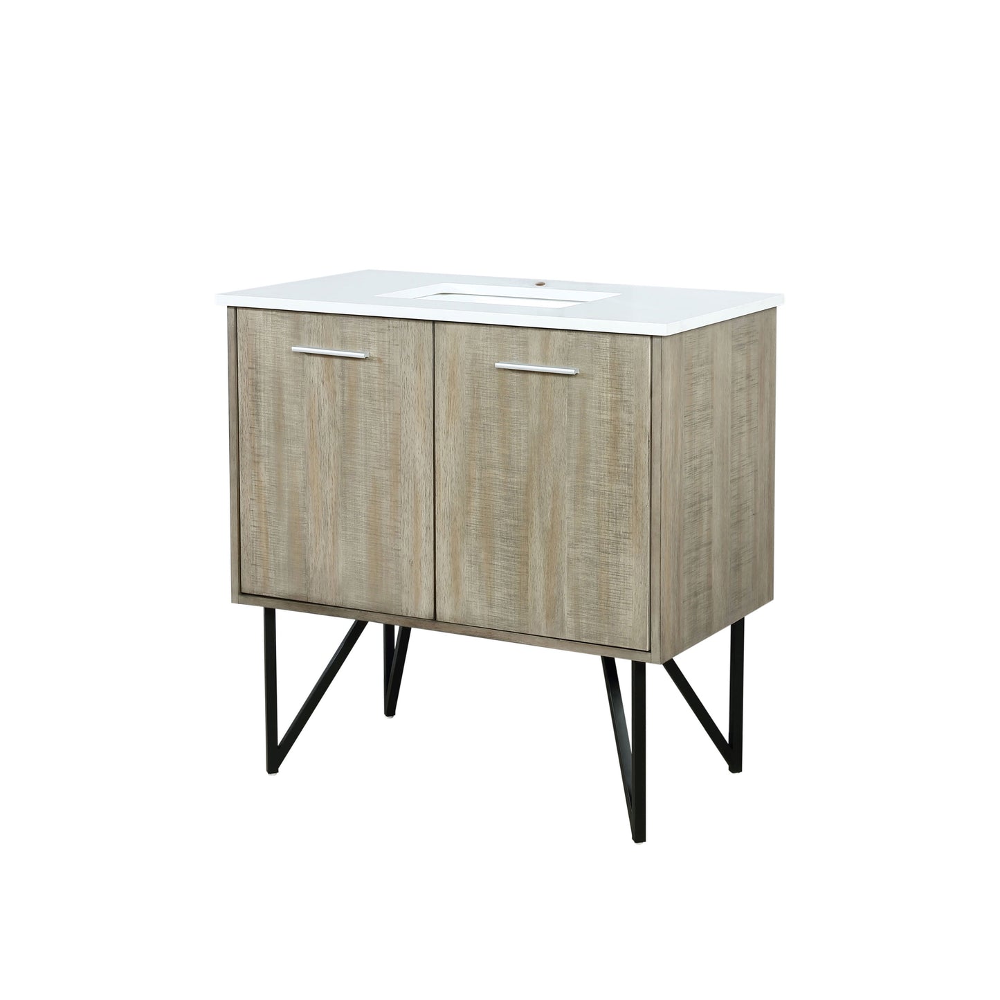Lancy 36 in W x 20 in D Rustic Acacia Bath Vanity