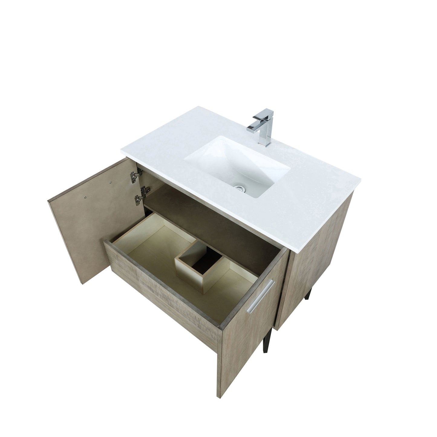 Lancy 36 in W x 20 in D Rustic Acacia Bath Vanity