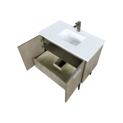 Lancy 36 in W x 20 in D Rustic Acacia Bath Vanity