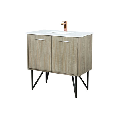 Lancy 36 in W x 20 in D Rustic Acacia Bath Vanity