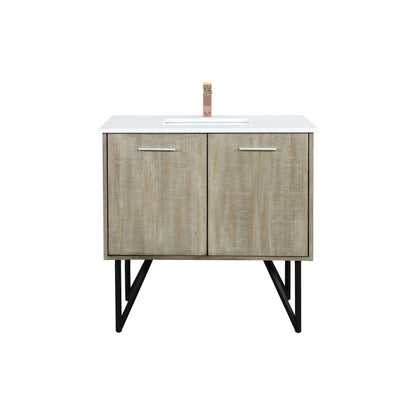 Lancy 36 in W x 20 in D Rustic Acacia Bath Vanity