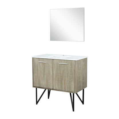Lancy 36 in W x 20 in D Rustic Acacia Bath Vanity