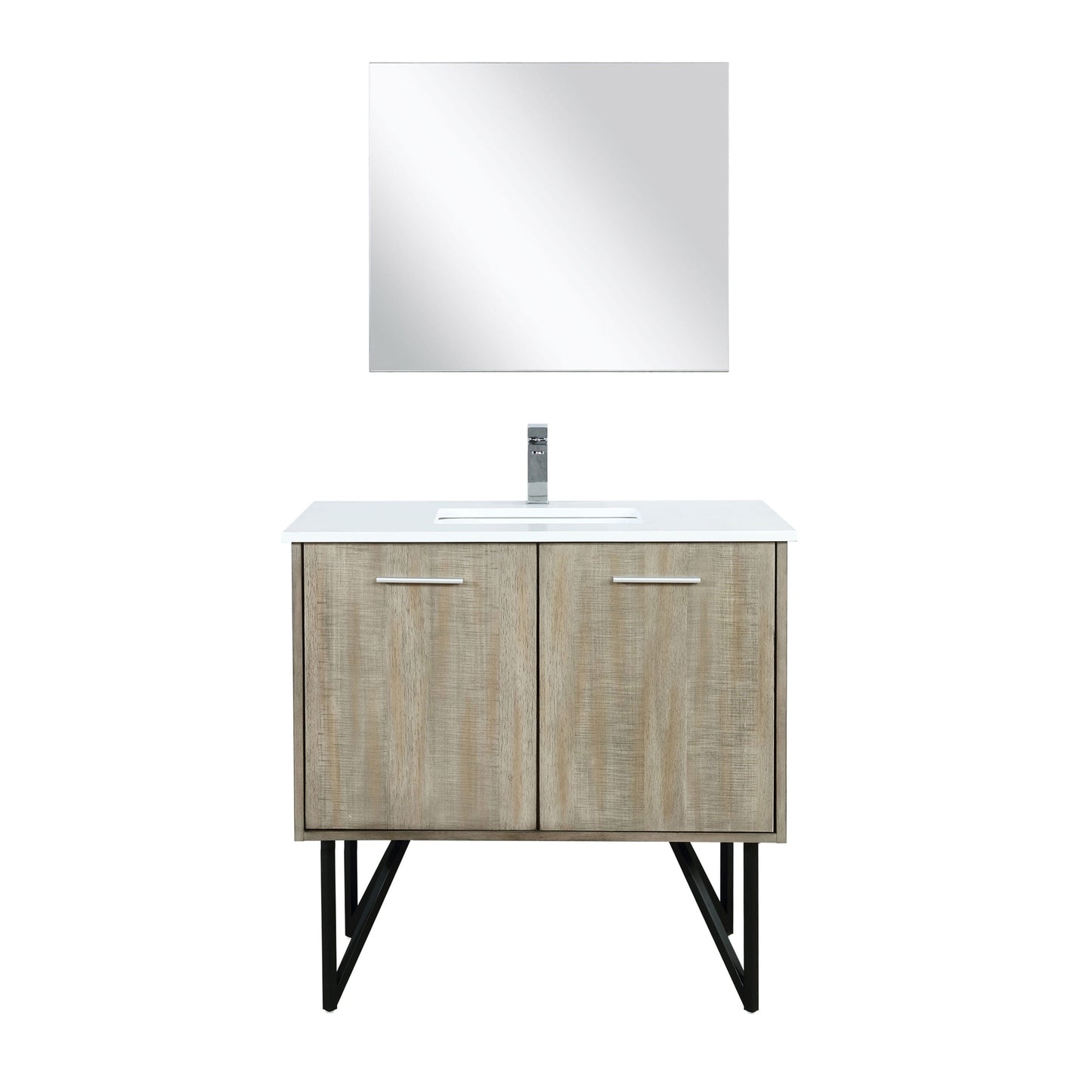 Lancy 36 in W x 20 in D Rustic Acacia Bath Vanity