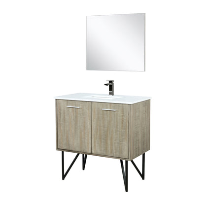 Lancy 36 in W x 20 in D Rustic Acacia Bath Vanity