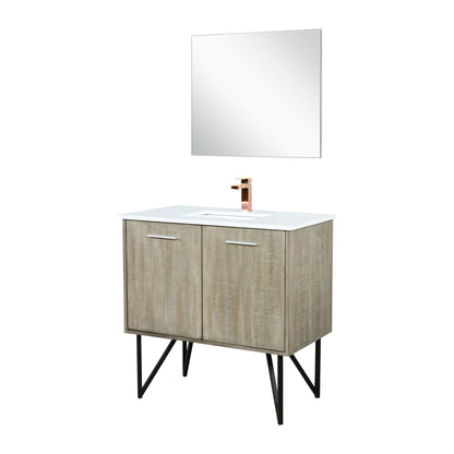 Lancy 36 in W x 20 in D Rustic Acacia Bath Vanity