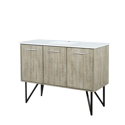 Lancy 48 in W x 20 in D Rustic Acacia Bath Vanity