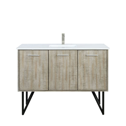 Lancy 48 in W x 20 in D Rustic Acacia Bath Vanity