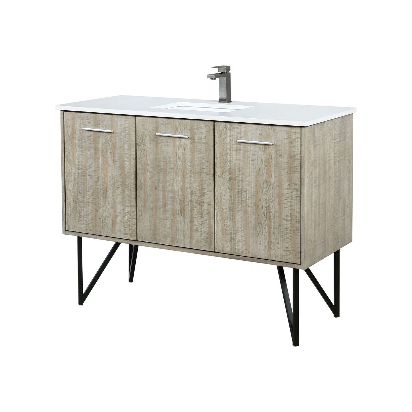 Lancy 48 in W x 20 in D Rustic Acacia Bath Vanity