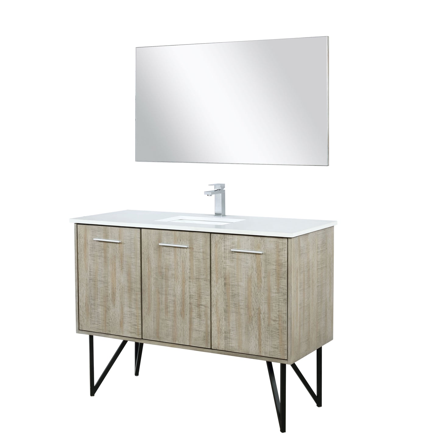 Lancy 48 in W x 20 in D Rustic Acacia Bath Vanity