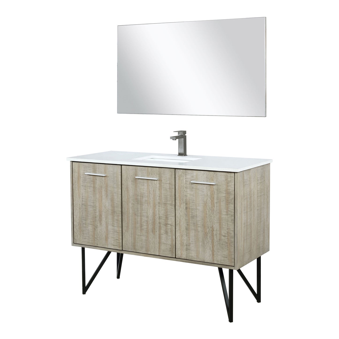 Lancy 48 in W x 20 in D Rustic Acacia Bath Vanity