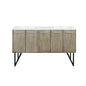 Lancy 60 in W x 20 in D Rustic Acacia Double Bath Vanity
