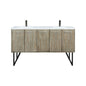 Lancy 60 in W x 20 in D Rustic Acacia Double Bath Vanity