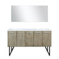 Lancy 60 in W x 20 in D Rustic Acacia Double Bath Vanity